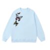 Unique Butterfly-Print Sweatshirt — Blue