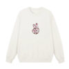 Unique Creative Print Sweatshirt — White
